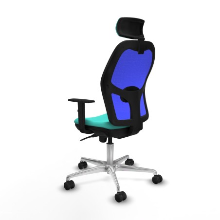 Chaise de Bureau avec Appui-tête Piqueras y Crespo 1D086N2 Turquoise