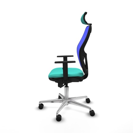 Chaise de Bureau avec Appui-tête Piqueras y Crespo 1D086N2 Turquoise