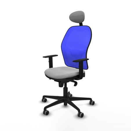 Sedia Ufficio con Poggiatesta Jorquera Piqueras y Crespo 1D036G1 Grigi