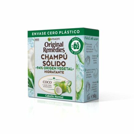 Shampoo Bar Garnier Original Remedies Moisturizing Coconut Aloe Vera 6