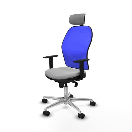 Sedia Ufficio con Poggiatesta Piqueras y Crespo 1D086N2 Grigio chiaro