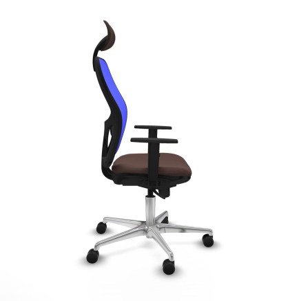 Bürostuhl mit Kopfstütze Jorquera Piqueras y Crespo 1D086N1 Blau Dun 2