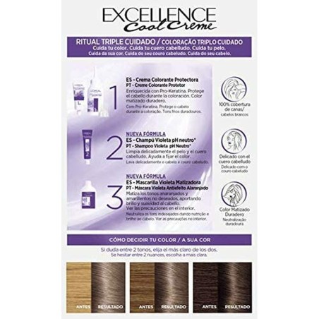 Tintura Permanente in Crema L'Oreal Make Up Excellence Cool Creme Inte
