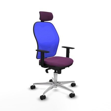 Chaise de Bureau avec Appui-tête Piqueras y Crespo 1D086N2 Violet