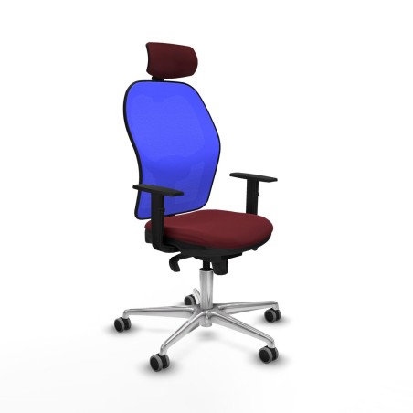 Chaise de Bureau avec Appui-tête Piqueras y Crespo 1D086G2 Bordeaux