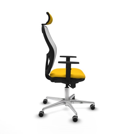 Office Chair with Headrest Piqueras y Crespo 1D086G2 Yellow 2