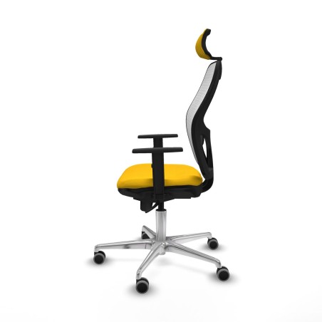 Sedia Ufficio con Poggiatesta Piqueras y Crespo 1D086G2 Giallo