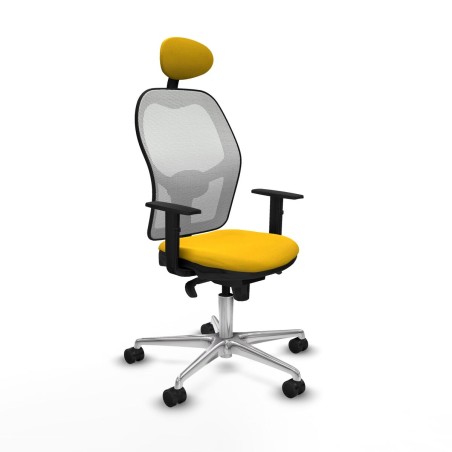 Sedia Ufficio con Poggiatesta Jorquera Piqueras y Crespo 1D086N1 Giall