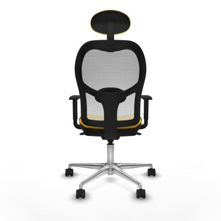 Sedia Ufficio con Poggiatesta Jorquera Piqueras y Crespo 1D086N1 Giall