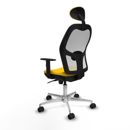 Sedia Ufficio con Poggiatesta Jorquera Piqueras y Crespo 1D086N1 Giall
