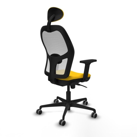 Sedia Ufficio con Poggiatesta Piqueras y Crespo 2D036G1 Giallo