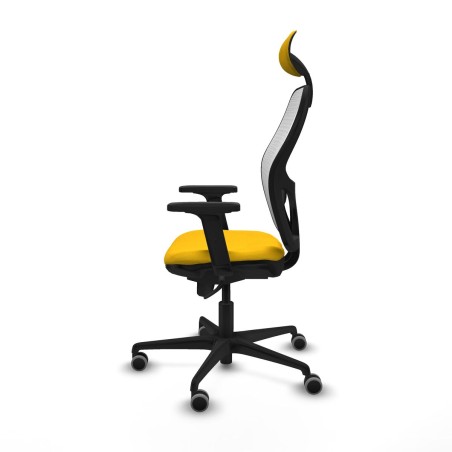 Sedia Ufficio con Poggiatesta Piqueras y Crespo 2D036G1 Giallo