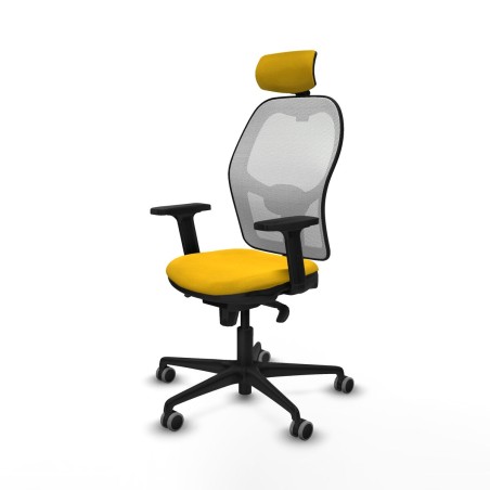 Chaise de Bureau avec Appui-tête Piqueras y Crespo 2D036G2 Jaune