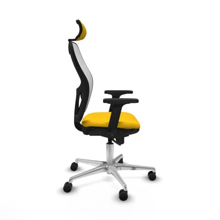Office Chair with Headrest Piqueras y Crespo 2D086N2 Yellow 2