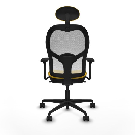 Chaise de Bureau avec Appui-tête Piqueras y Crespo 3D036N1 Jaune