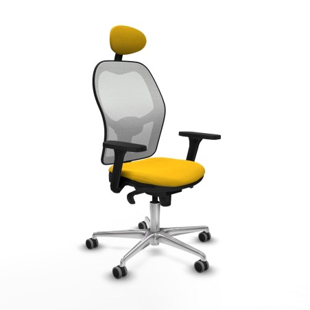 Chaise de Bureau avec Appui-tête Piqueras y Crespo 3D086G1 Jaune