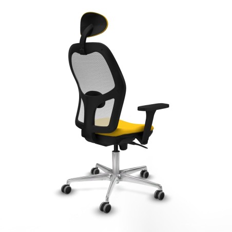Chaise de Bureau avec Appui-tête Piqueras y Crespo 3D086G1 Jaune
