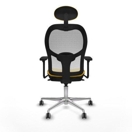 Chaise de Bureau avec Appui-tête Piqueras y Crespo 3D086G1 Jaune