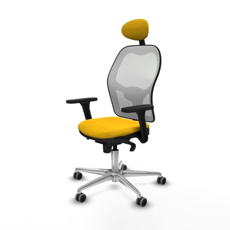 Chaise de Bureau avec Appui-tête Piqueras y Crespo 3D086G1 Jaune