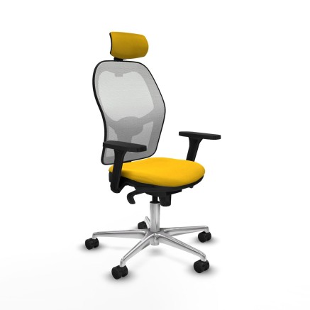Bürostuhl mit Kopfstütze Piqueras y Crespo 3D086N2 Gelb