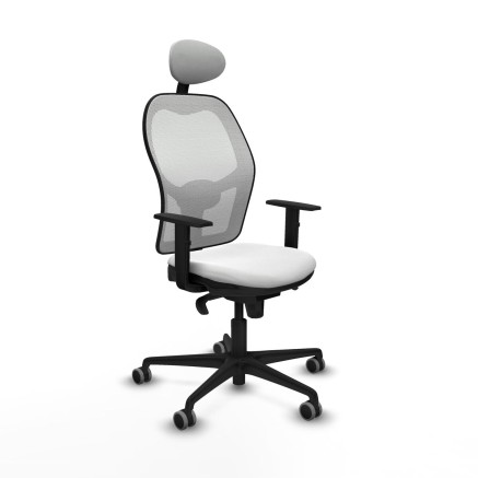 Sedia Ufficio con Poggiatesta Jorquera Piqueras y Crespo 1D036G1 Bianc