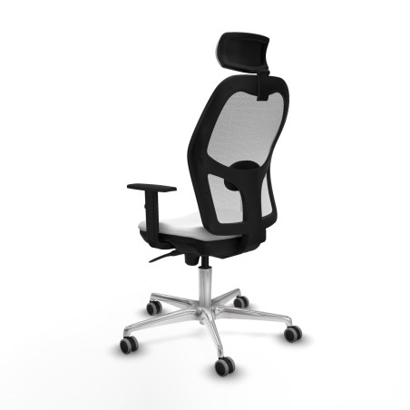 Sedia Ufficio con Poggiatesta Piqueras y Crespo 1D086G2 Bianco