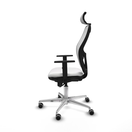 Sedia Ufficio con Poggiatesta Piqueras y Crespo 1D086G2 Bianco