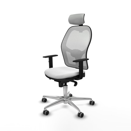 Chaise de Bureau avec Appui-tête Piqueras y Crespo 1D086G2 Blanc