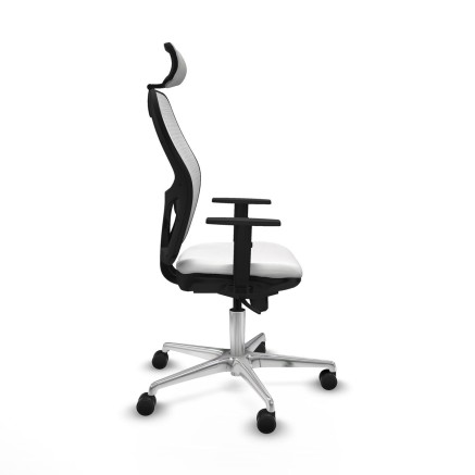 Chaise de Bureau avec Appui-tête Piqueras y Crespo 1D086N2 Blanc 2