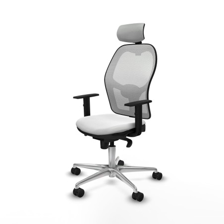 Chaise de Bureau avec Appui-tête Piqueras y Crespo 1D086N2 Blanc