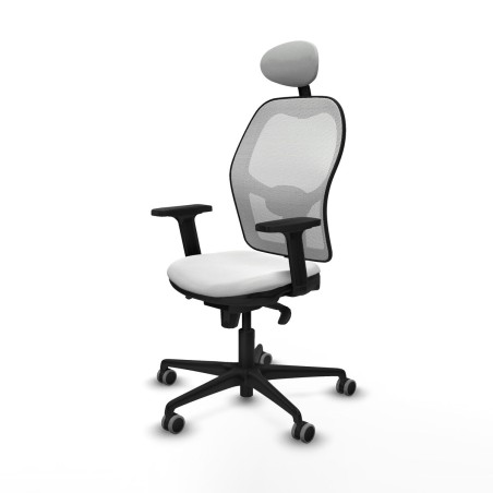 Chaise de Bureau avec Appui-tête Piqueras y Crespo 2D036G1 Blanc