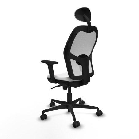 Chaise de Bureau avec Appui-tête Piqueras y Crespo 2D036N1 Blanc