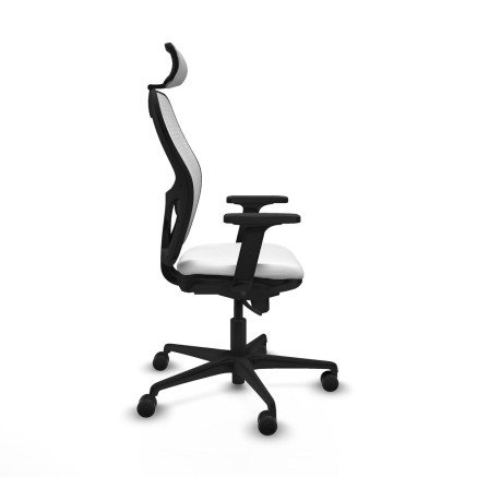 Sedia Ufficio con Poggiatesta Piqueras y Crespo 2D036N2 Bianco 2