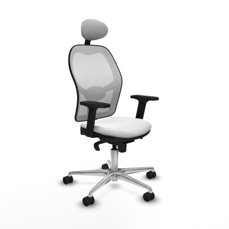 Sedia Ufficio con Poggiatesta Piqueras y Crespo 2D086N1 Bianco