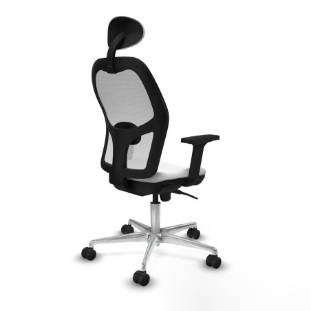 Sedia Ufficio con Poggiatesta Piqueras y Crespo 2D086N1 Bianco