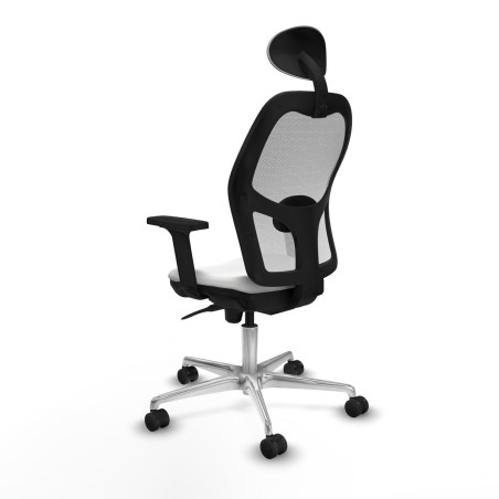Sedia Ufficio con Poggiatesta Piqueras y Crespo 2D086N1 Bianco