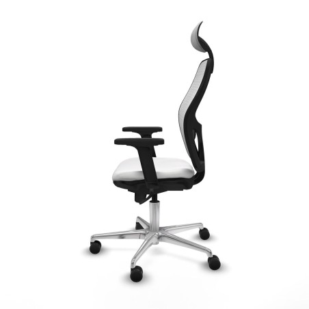 Sedia Ufficio con Poggiatesta Piqueras y Crespo 2D086N1 Bianco