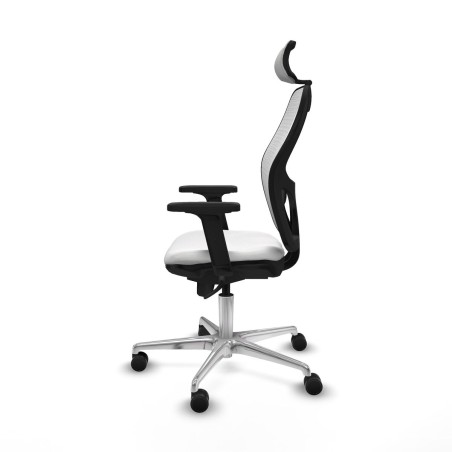 Chaise de Bureau avec Appui-tête Piqueras y Crespo 2D086N2 Blanc