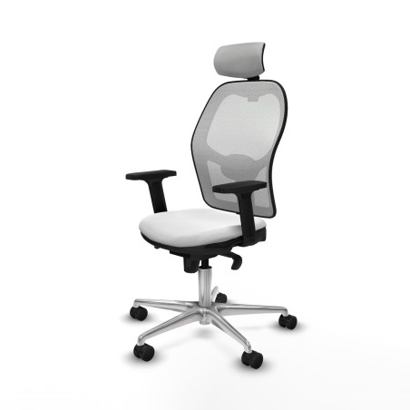 Chaise de Bureau avec Appui-tête Piqueras y Crespo 2D086N2 Blanc