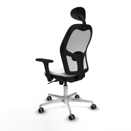 Chaise de Bureau avec Appui-tête Piqueras y Crespo 3D086G1 Blanc