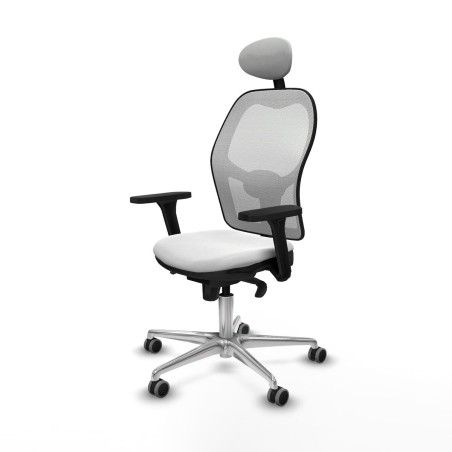 Chaise de Bureau avec Appui-tête Piqueras y Crespo 3D086G1 Blanc