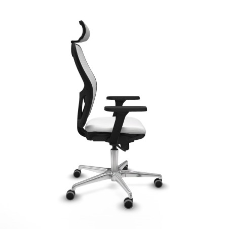 Sedia Ufficio con Poggiatesta Piqueras y Crespo 3D086G2 Bianco