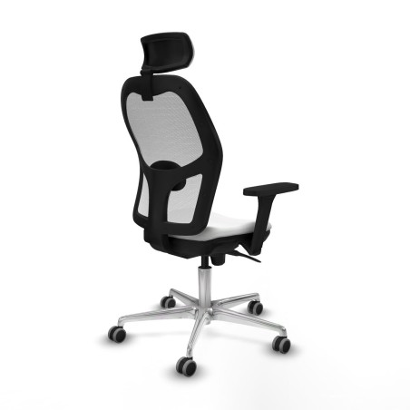 Chaise de Bureau avec Appui-tête Piqueras y Crespo 3D086G2 Blanc