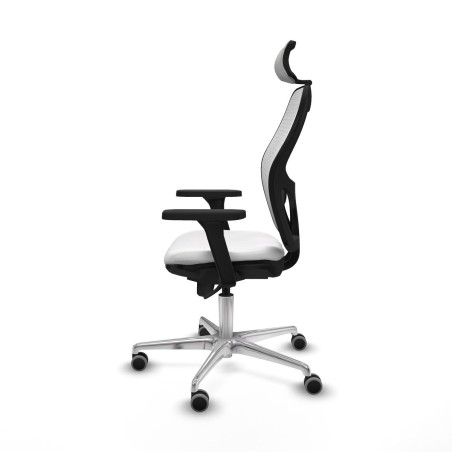 Chaise de Bureau avec Appui-tête Piqueras y Crespo 3D086G2 Blanc