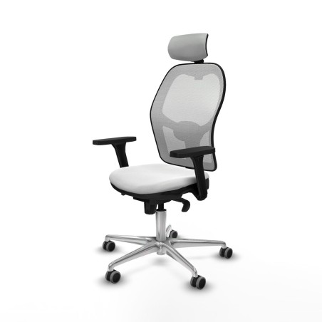 Chaise de Bureau avec Appui-tête Piqueras y Crespo 3D086G2 Blanc