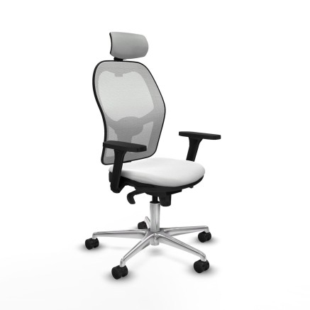Bürostuhl mit Kopfstütze Piqueras y Crespo 3D086N2 Weiß