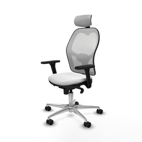 Chaise de Bureau avec Appui-tête Piqueras y Crespo 3D086N2 Blanc