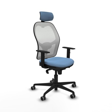 Chaise de Bureau avec Appui-tête Piqueras y Crespo 1D036G2 Bleu ciel