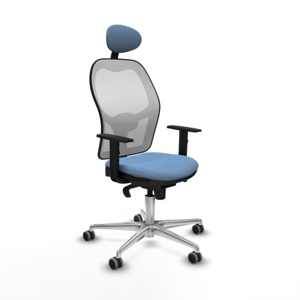 Office Chair with Headrest Jorquera Piqueras y Crespo 1D086G1 Sky blue