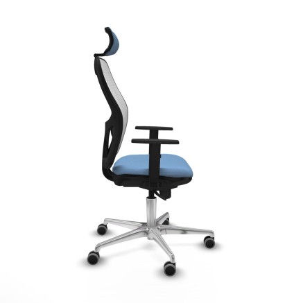 Office Chair with Headrest Piqueras y Crespo 1D086G2 Sky blue 2